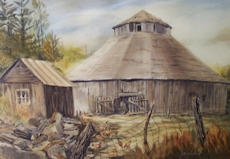 Round Barn Painting